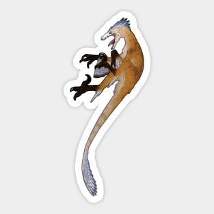 Velociraptor (White) Sticker